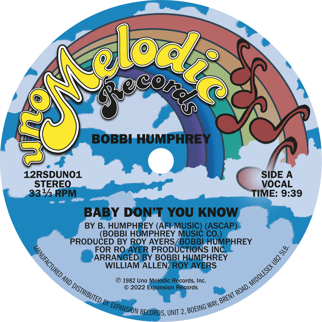 Bobbi Humphrey - Baby Don't You Know  RSD22