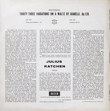 Load image into Gallery viewer, Julius Katchen ‎– Beethoven - Diabelli Variations
