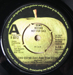 George Harrison ‎– This Guitar (Can't Keep From Crying) / Māya Love - PROMO
