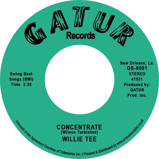 Willie Tee	- Concentrate/Get Up  RSD22